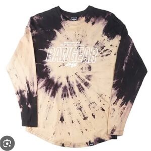 Sold out black and brown tie dye Raw Gear long sleave shirt